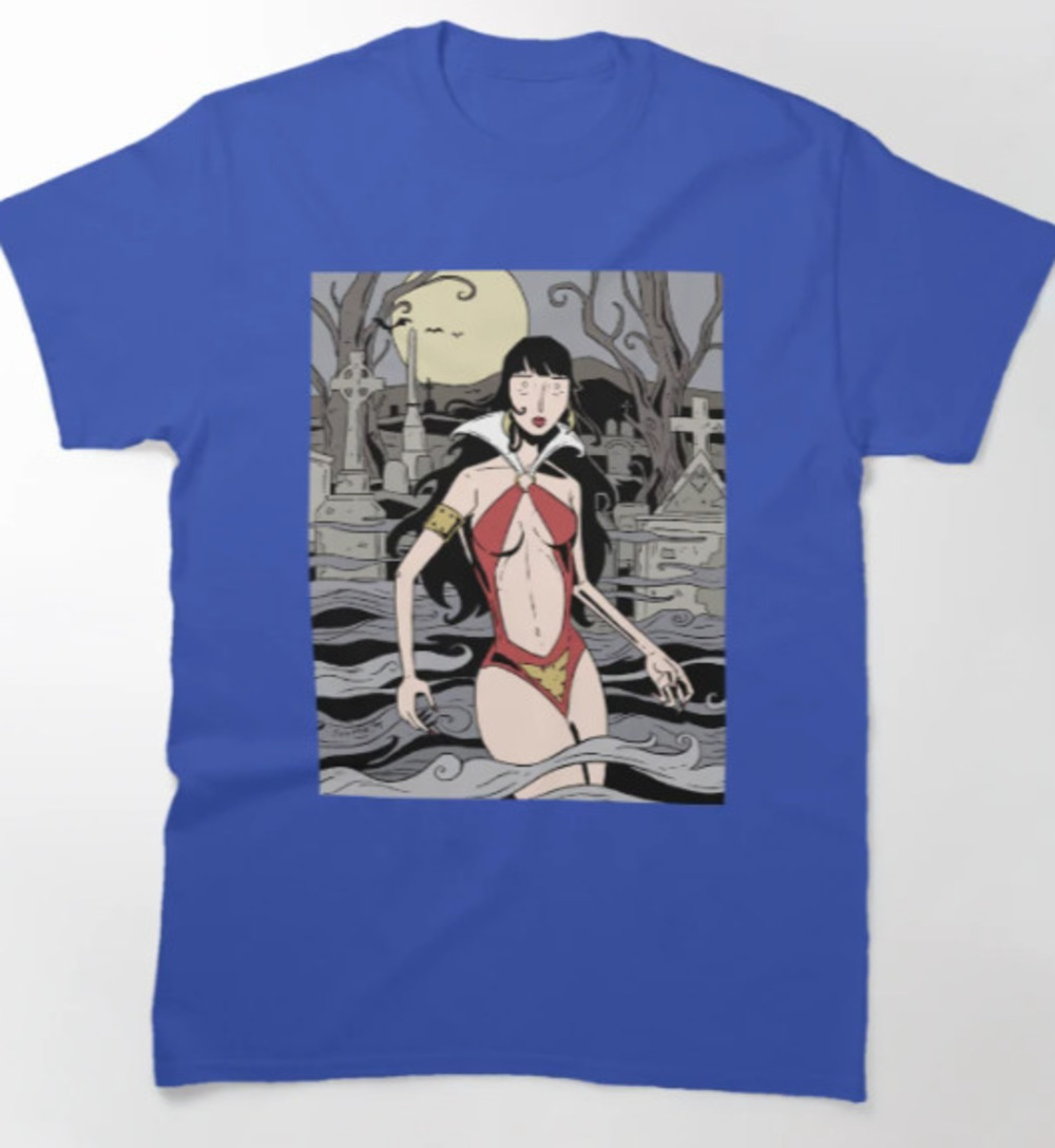 Vampirella Royal Blue Classic T Shirt